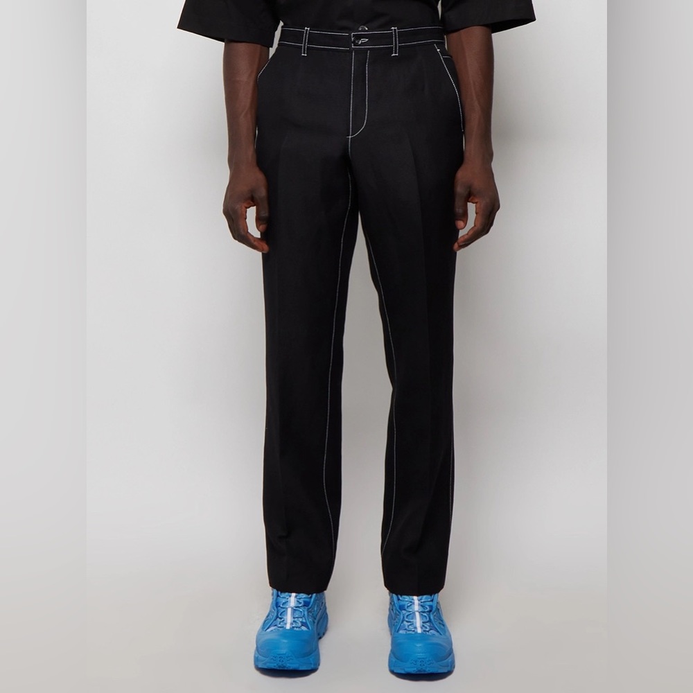 NWOT Burberry Classic Contrast Seam Pant Black IT46